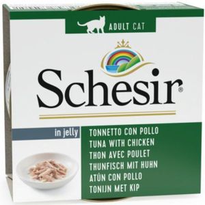 Schesir Kattenvoer Tonijn en Kip in Gelei 85 gr