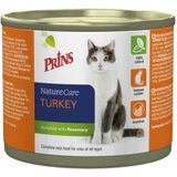 6x Prins Naturecare Kattenvoer Kalkoen 200 gr