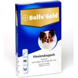 Bolfo Gold Anti Vlooiendruppels Hond tot 4 kg 2 pipetten