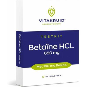 Vitakruid Betaine Hcl Testkit 10 tabletten