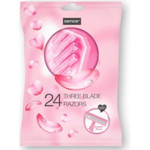 3x Sence Wegwerpmesjes Three Blades Vrouwen 24 stuks