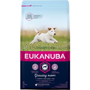 3x Eukanuba Dog Growing Puppy Small 3 kg