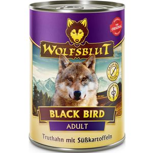 6x Wolfsblut Adult Black Bird Hondenvoer 395 gr