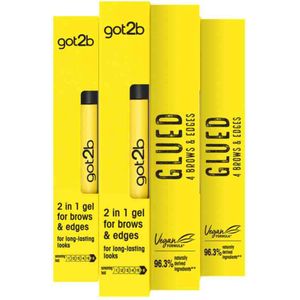 3x Got2b Glued 4 Brows & Edges 2in1 Gel 16 ml