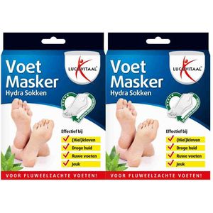 2x Lucovitaal Voetmasker Hydra Sokken 1 paar