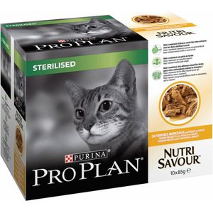 Pro Plan Sterilised Nutrisavour Adult Kip 10 x 85 gr