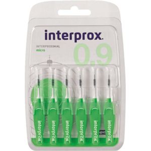 6x Interprox Ragers Micro 0.9 Groen 6 stuks