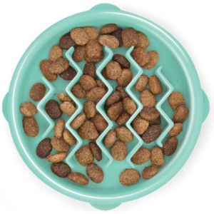 Outward Hound Dog Fun Feeder Wave Small Mintgroen 22 x 22 x 5 cm