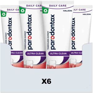 6x Parodontax Tandpasta Ultra Clean tegen Bloeden Tandvlees 2 x 75 ml