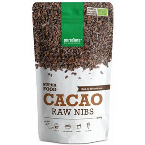 6x Purasana Superfood Cacaokernen Bio 200 gr