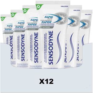 12x Sensodyne Tandpasta Rapid Relief Whitening 75 ml