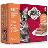 Voskes Paté Adult Kalkoen met Kip & Pompoen 8 x 85 gr