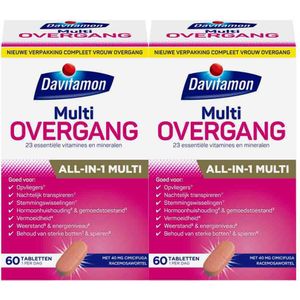 2x Davitamon Compleet Vrouw Overgang Multivitamine 60 tabletten
