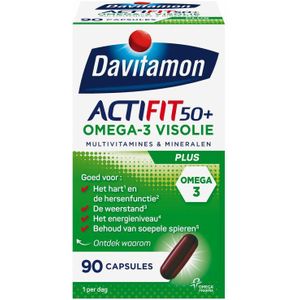 Davitamon Actifit 50+ Omega-3 Visolie 90 capsules