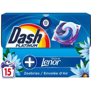 4x Dash Wasmiddelcapsules 4in1 Platinum Pods Zeebries 15 stuks