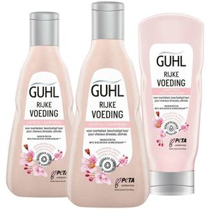 Guhl - Rijke Voeding - Shampoo 2 x 250 ml - Conditioner 1 x 200 ml
