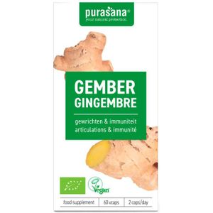 Purasana - Gember - 250 mg - 60 Vegacapsules