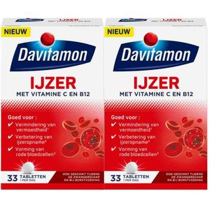 Davitamon - IJzer Met Vitamine B12 - 33 Tabletten