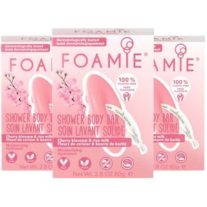 3x Foamie Body Bar Cherry Kiss