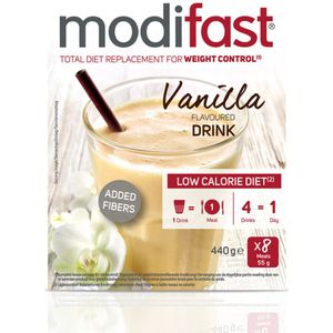 4x Modifast Intensive Milkshake Vanille 8 x 55 gr