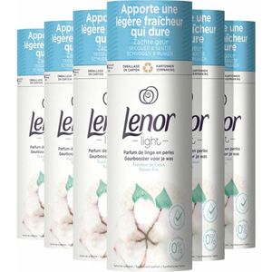 6x Lenor In-Wash Geurbooster Katoen Fris 11 wasbeurten 140 gr