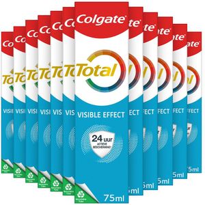 12x Colgate Tandpasta Total Visible Action 75 ml