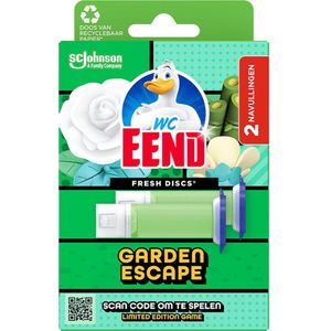 WC Eend - Fresh Discs Duo Navulling - Garden Escape - 5x72 ml
