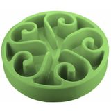 Eat Slow Live Longer Anti-schrok Voerbak Rond Groen 20,5 cm