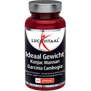 2+2 gratis: 3x Lucovitaal Ideaal Gewicht Konjacwortel Garcinia Cambogia 60 capsules