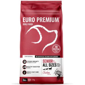 4x Euro-Premium Senior Kip - Rijst 3 kg