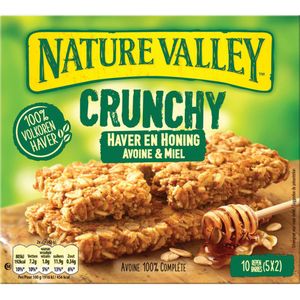 6x Nature Valley Crunchy Haver en Honing 5x2 stuks