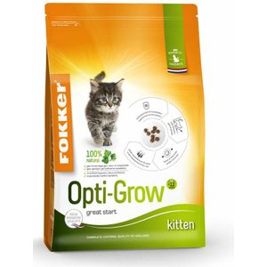 Fokker Opti Grow Kitten Kattenvoer Gevogelte 2,5 kg