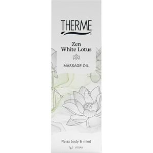 6x Therme Massage Olie Zen White Lotus 125 ml