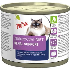 6x Prins NatureCare Diet Renal Support Kattenvoer Nat 200 gr