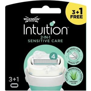 3x Wilkinson Intuition 2 in 1 Navulmesjes Sensitive Care 4 stuks