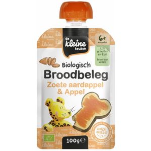 6x de Kleine Keuken Bio Broodbeleg Zoete Aardappel & Appel 100 gr