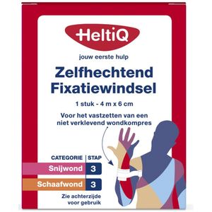 2x HeltiQ Zelfhechtend Windsel 4 m x 6 cm