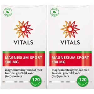 2x Vitals Magnesium Sport 100mg 120 tabletten