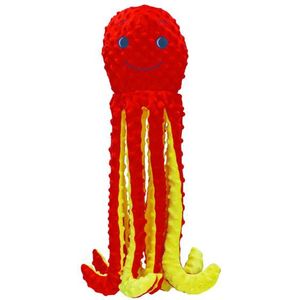 Beeztees Pluche Hondenspeelgoed Octopus Amy Rood 56 cm
