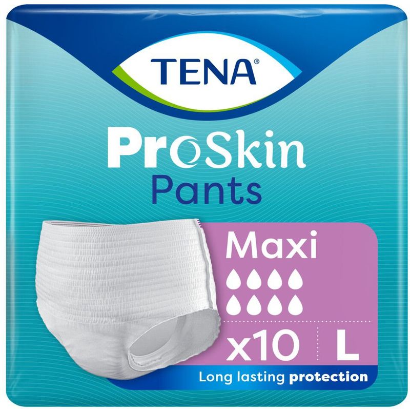 4x TENA Proskin Pants Maxi L 10 stuks