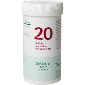2x Pfluger Schussler Zout nr 20 Kalium Aluminium Sulfuricum D6 400 tabletten