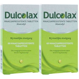 2x Dulcolax Bisacodyl 5 mg 60 tabletten