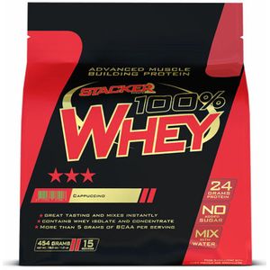 Stacker 100% Whey Cappuccino 454 gr