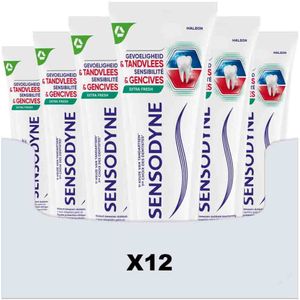 12x Sensodyne Tandpasta Gevoeligheid & Tandvlees Active Protect 75 ml