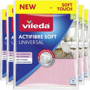 5x Vileda Doek Actifibre Soft Doek 2 stuks