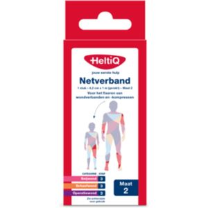 2x HeltiQ Netverband Nr 2 4,2 cm x 1 m (gerekt)
