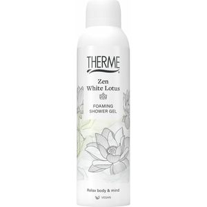 3x Therme Foaming Shower Gel Zen White Lotus 200 ml
