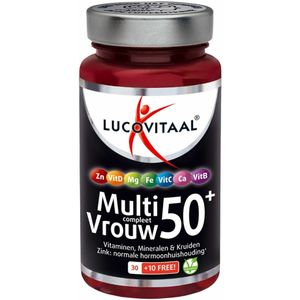 2+2 gratis: Lucovitaal Multi Vrouw Compleet 50+ Met Ginkgo Biloba 40 capsules