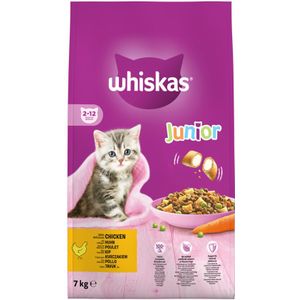 Whiskas Junior Kattenbrokken Kip 7 kg