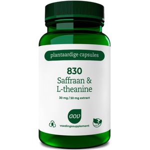 AOV 830 Saffraan & L-theanine 30 vegacaps